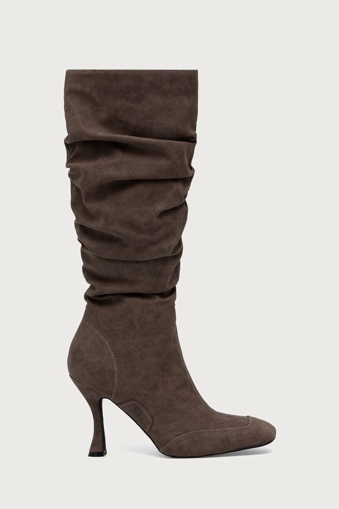 Koi Footwear Kozaki na wysokim obcasie damskie Odyssey Padded Curve Heel Boots Odyssey.Padded brązowy AW26