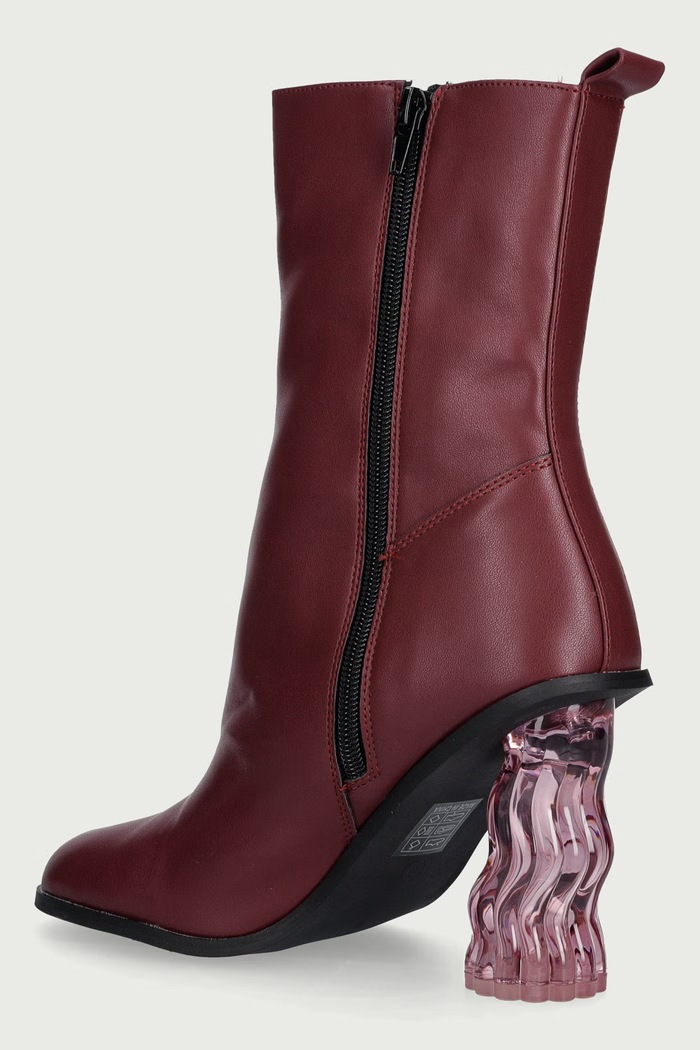 Obuwie Koi Footwear Botki damskie Essence Heeled Tabi Essence.Heeled.Tabi bordowy