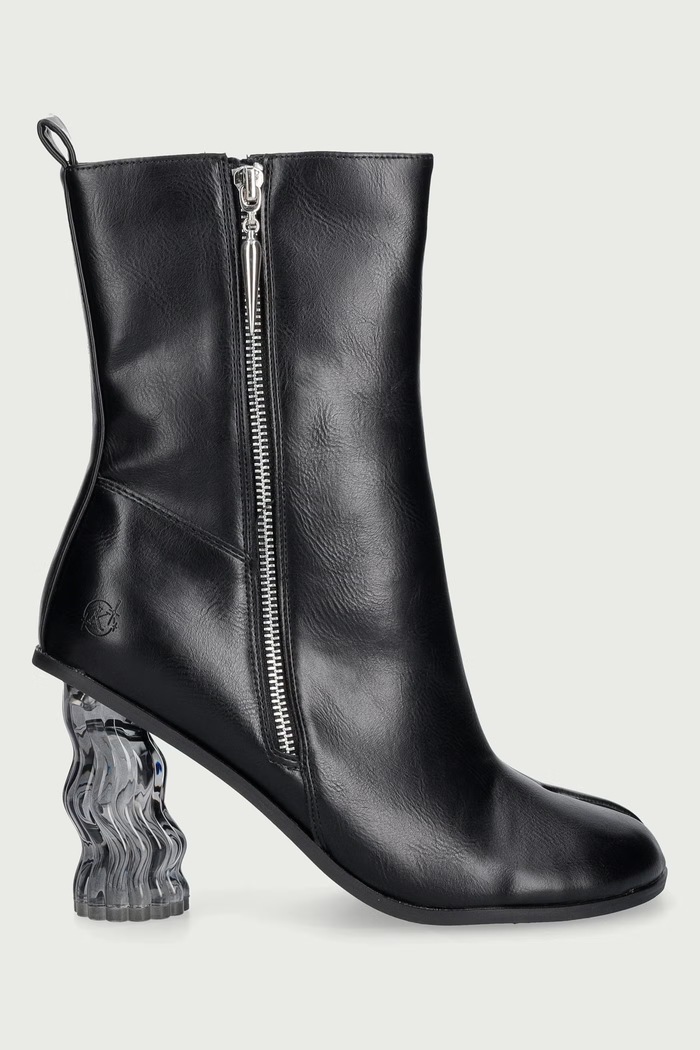Koi Footwear Botki damskie Essence Heeled Tabi Essence.Heeled.Tabi czarny AW26