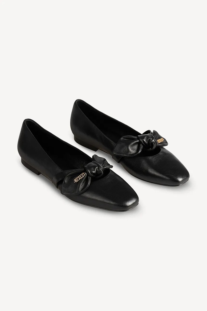 BIZUU Baleríny kožené Azzo AZZO.CZARNY čierna AW26