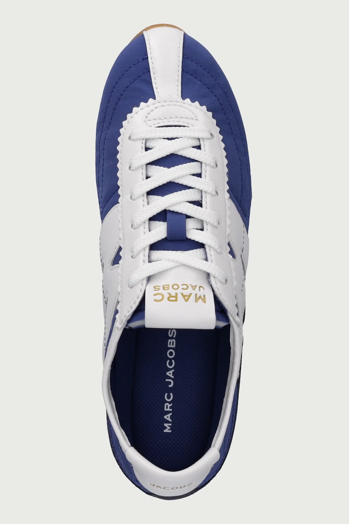 THE 400 BLEECKER RUNNER sneakersy damskie skórzane MARC JACOBS 2S6FSN001F29.411 niebieski