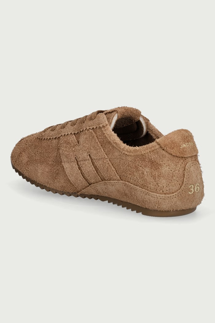 Obuwie MARC JACOBS THE 400 BLEECKER RUNNER sneakersy damskie zamszowe 2F6FSN001F01.247 beżowy