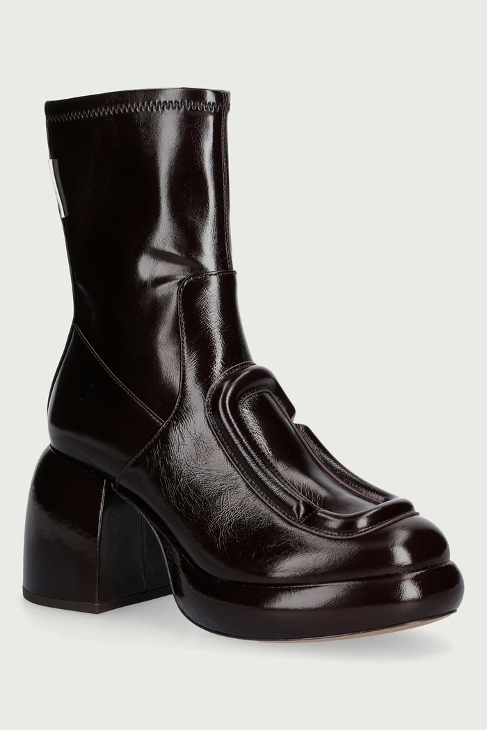 MARC JACOBS Kozaki damskie THE POP J MARC ANKLE BOOT brązowy 2F6FBO001F21.915