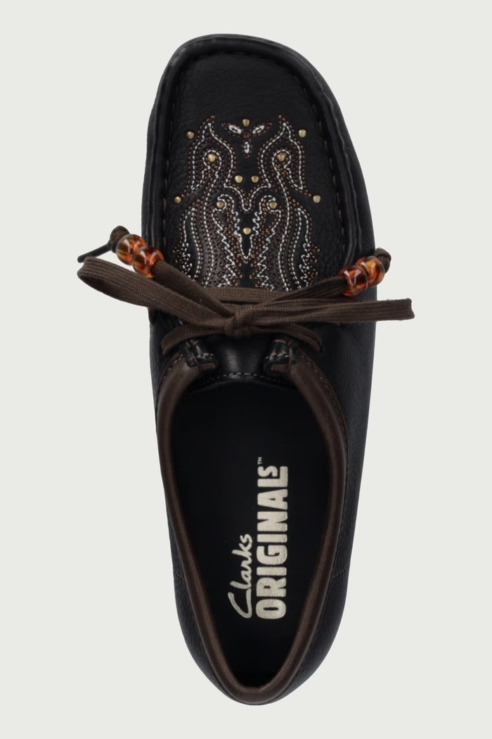 Mokasyny damskie skórzane Clarks Originals 26328520 czarny