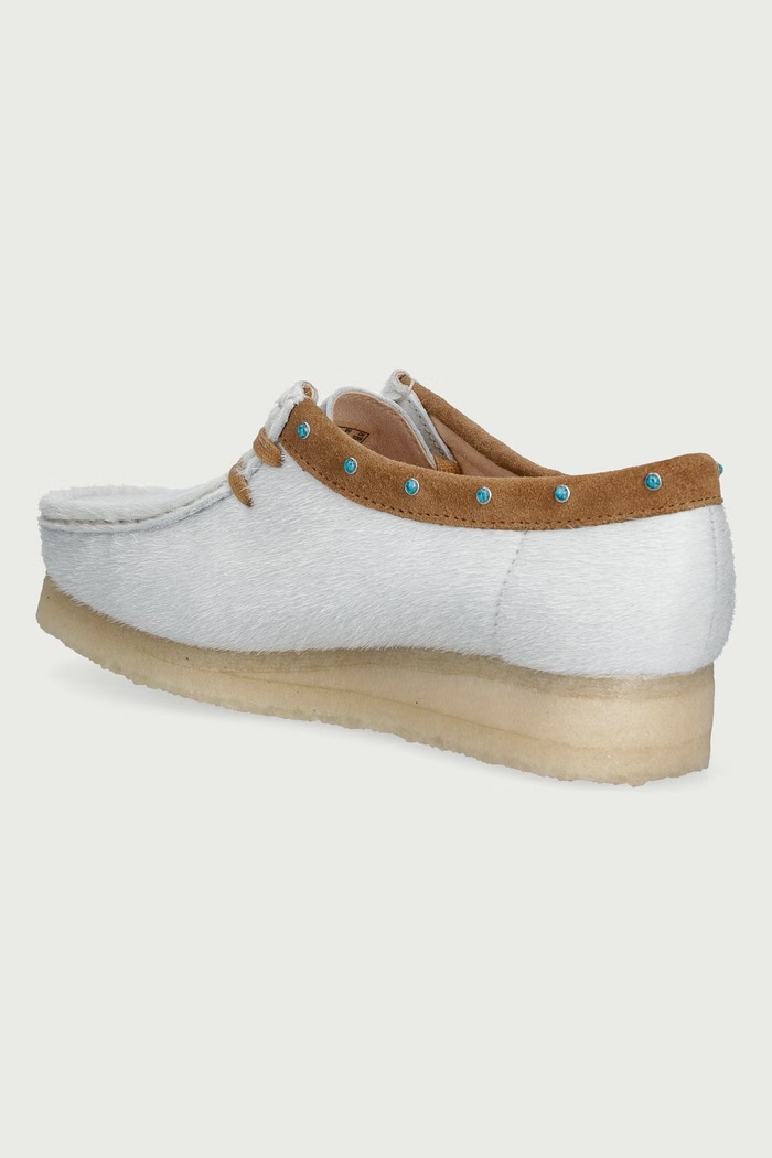 Obuwie Clarks Originals Mokasyny damskie skórzane 26328055 turkusowy