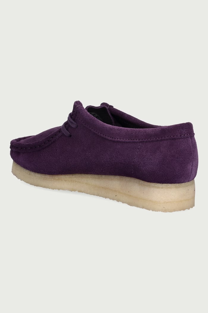 Obuwie Clarks Originals Mokasyny damskie zamszowe 26328076 fioletowy