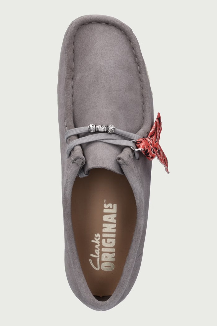 Mokasyny damskie zamszowe Clarks Originals 26329404 szary