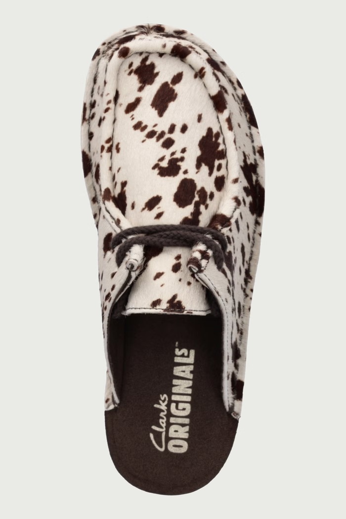 Klapki mules damskie skórzane Clarks Originals 26328058 brązowy