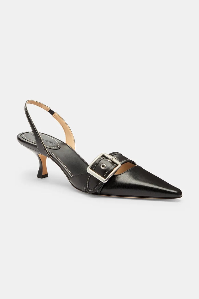 Coach Szpilki skórzane Margot Slingback CCV92.BLK czarny AW26