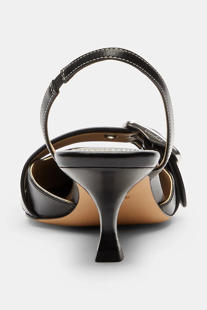 Obuwie Coach Szpilki skórzane Margot Slingback CCV92.BLK czarny