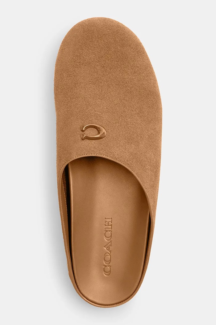 Klapki mules damskie zamszowe Sculpted C Soft Mule Coach CFU68.CG0 beżowy