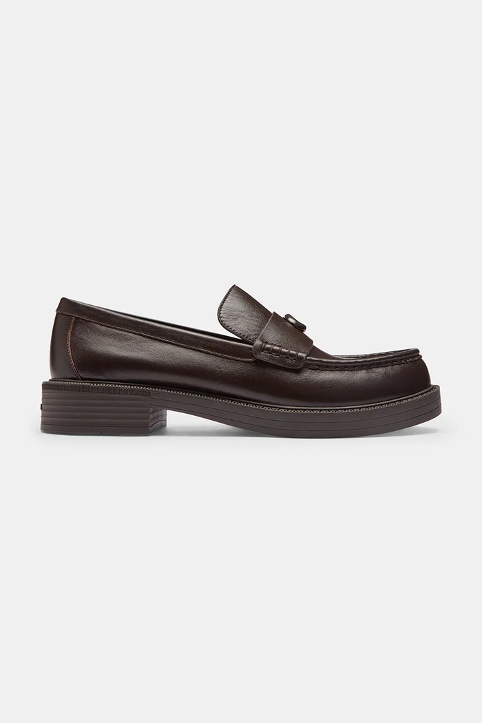 Coach Loafersy damskie skórzane Astor Loafer brązowy CFN63.CHO