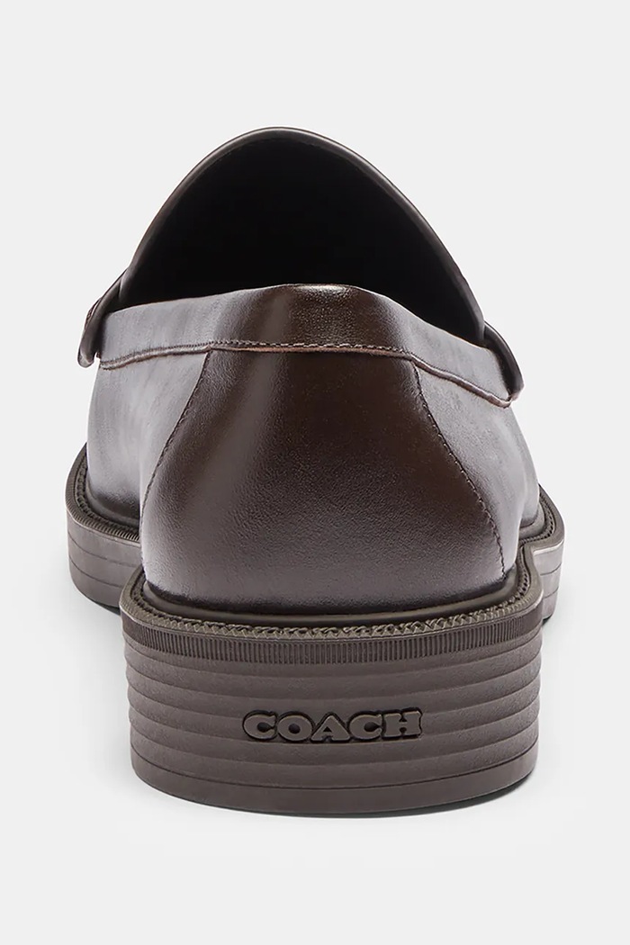 Obuwie Coach Loafersy damskie skórzane Astor Loafer CFN63.CHO brązowy