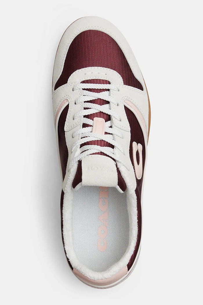 Coach Track Sneaker sneakersy damskie Coach CFX74.ZCC bordowy