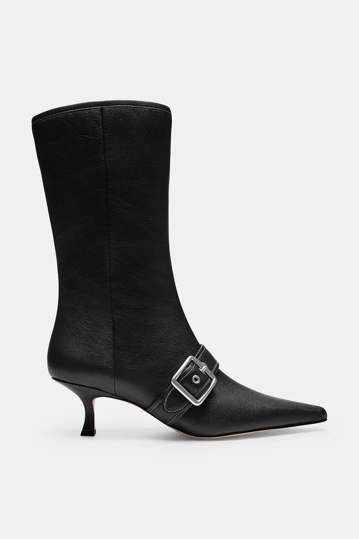 Coach Kozaki damskie skórzane Margot Boot czarny CFY89.BLK