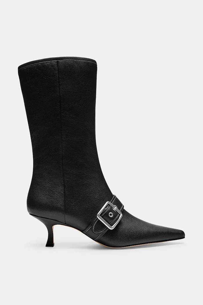 Coach Kozaki damskie skórzane Margot Boot czarny CFY89.BLK