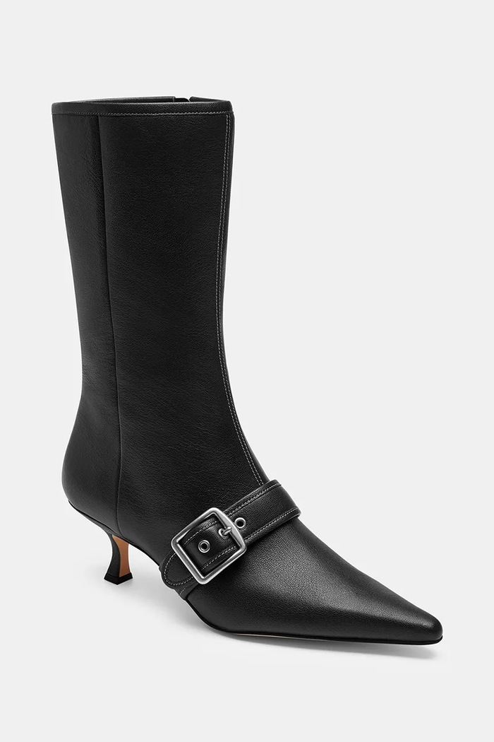 Coach Kozaki damskie skórzane Margot Boot CFY89.BLK czarny AW26
