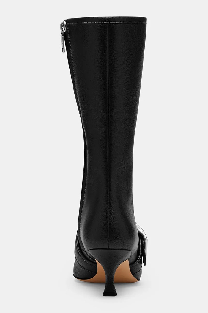 Obuwie Coach Kozaki damskie skórzane Margot Boot CFY89.BLK czarny