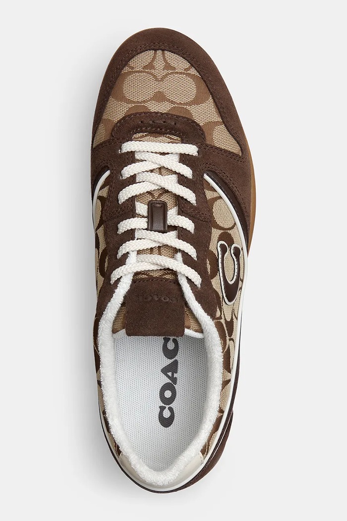 Coach Track Sneaker sneakersy damskie Coach CFX78.ZCN brązowy