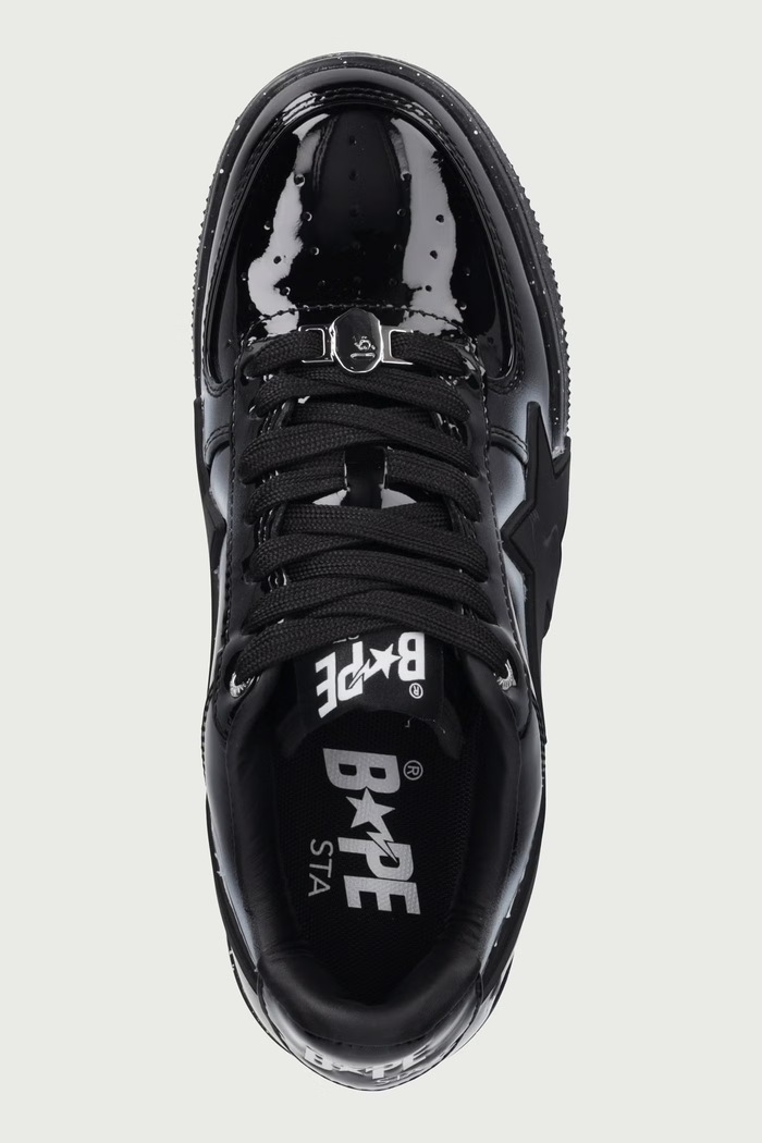 BAPE STA OS #2 sneakersy damskie skórzane A Bathing Ape 0ZXSHW310912Q czarny