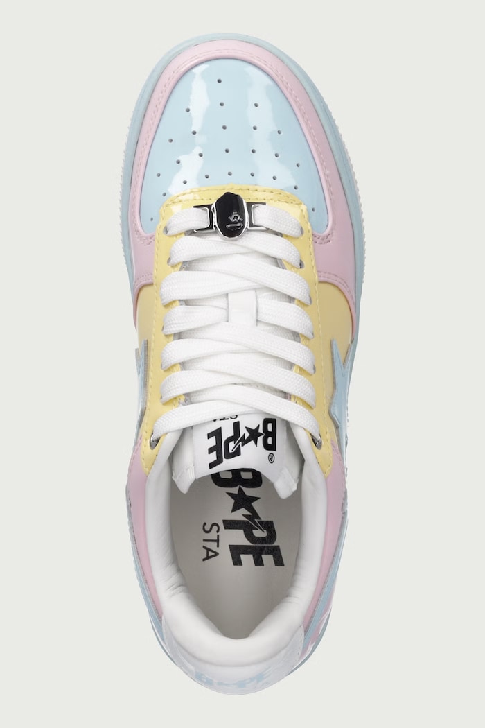 BAPE STA #6-3 sneakersy damskie skórzane A Bathing Ape 0ZXSHW331912Q różowy