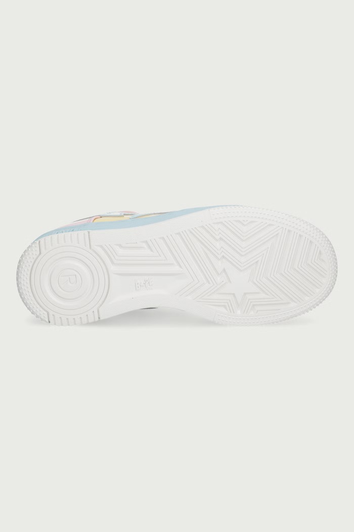 BAPE STA #6-3 sneakersy damskie skórzane A Bathing Ape różowy 0ZXSHW331912Q