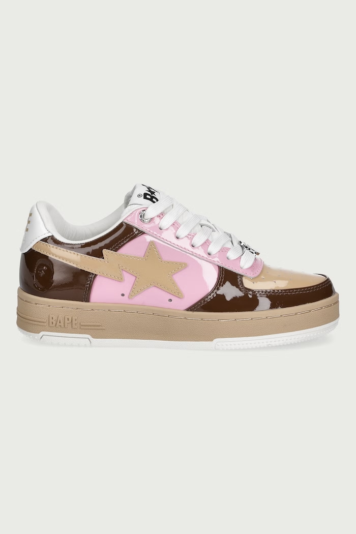 A Bathing Ape BAPE STA #6 sneakersy damskie skórzane 0ZXSHW306912Q brązowy AW26