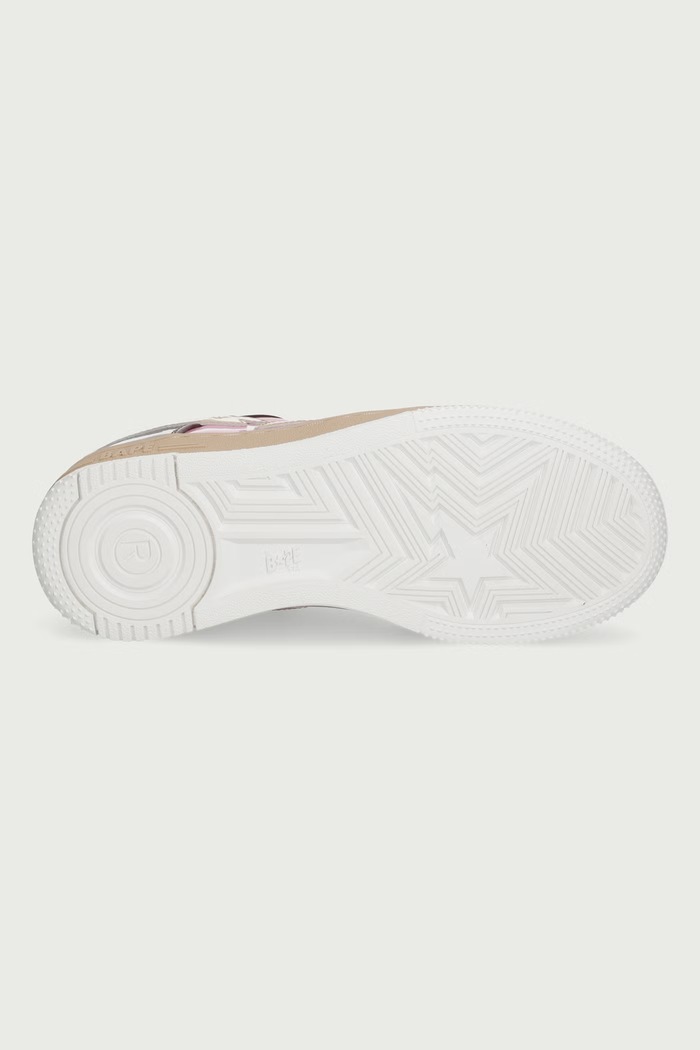 BAPE STA #6 sneakersy damskie skórzane A Bathing Ape brązowy 0ZXSHW306912Q