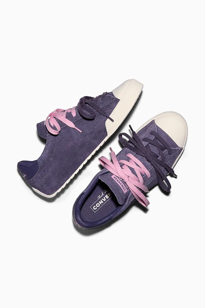 CHUCK TAYLOR LO trampki damskie zamszowe niskie Converse A20131C fioletowy