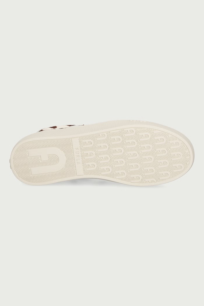 Allegra sneakersy damskie skórzane Furla beżowy YM52ALG.BX4835.5453S