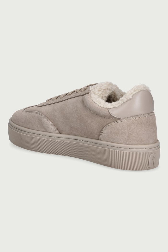 Obuwie Furla Allegra sneakersy damskie skórzane YM52ALG.BX4834.5446S szary