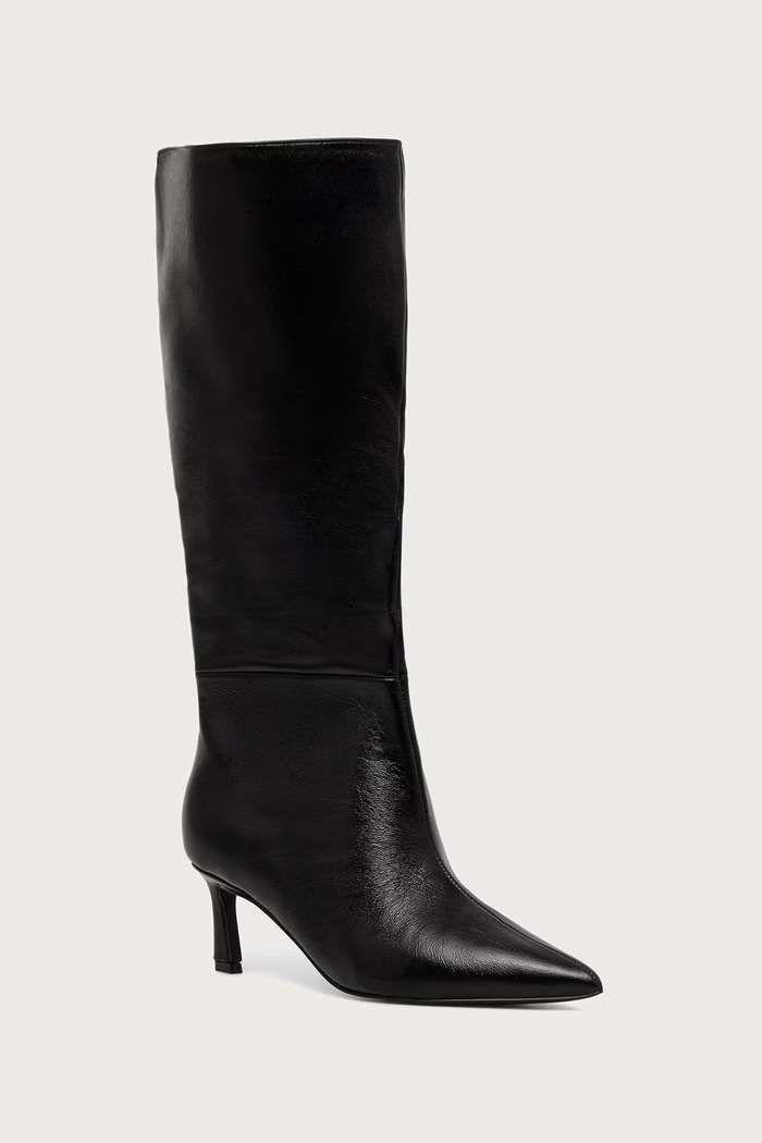 Steve Madden Kozaki damskie skórzane Lavan czarny 11003290.BK1