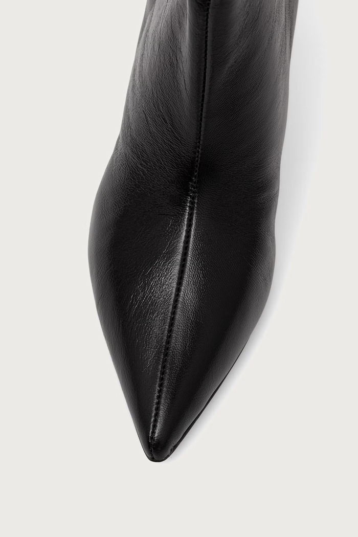 Kozaki damskie skórzane Lavan Steve Madden 11003290.BK1 czarny