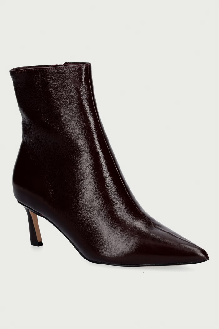 Steve Madden Botki damskie skórzane Lulah bordowy 11003282.WC2