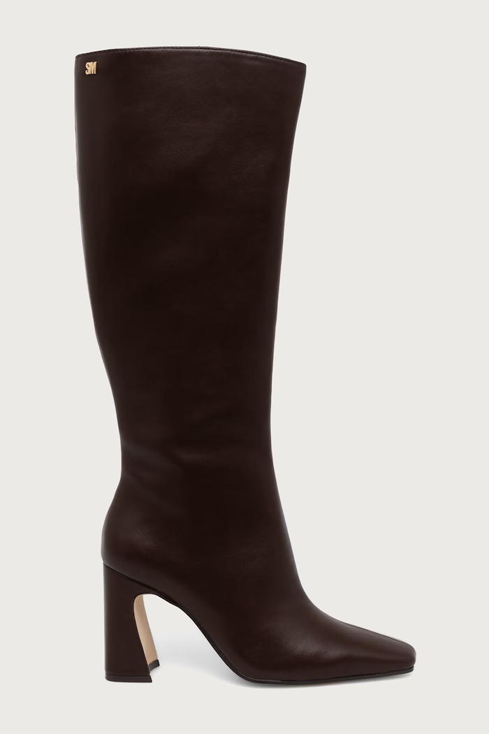 Steve Madden Škornji ženski usnjeni Flares-H 11005768.003 rjava AW26