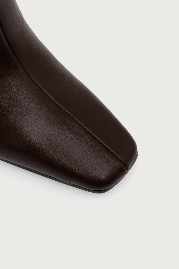 Škornji ženski usnjeni Flares-H Steve Madden 11005768.003 rjava
