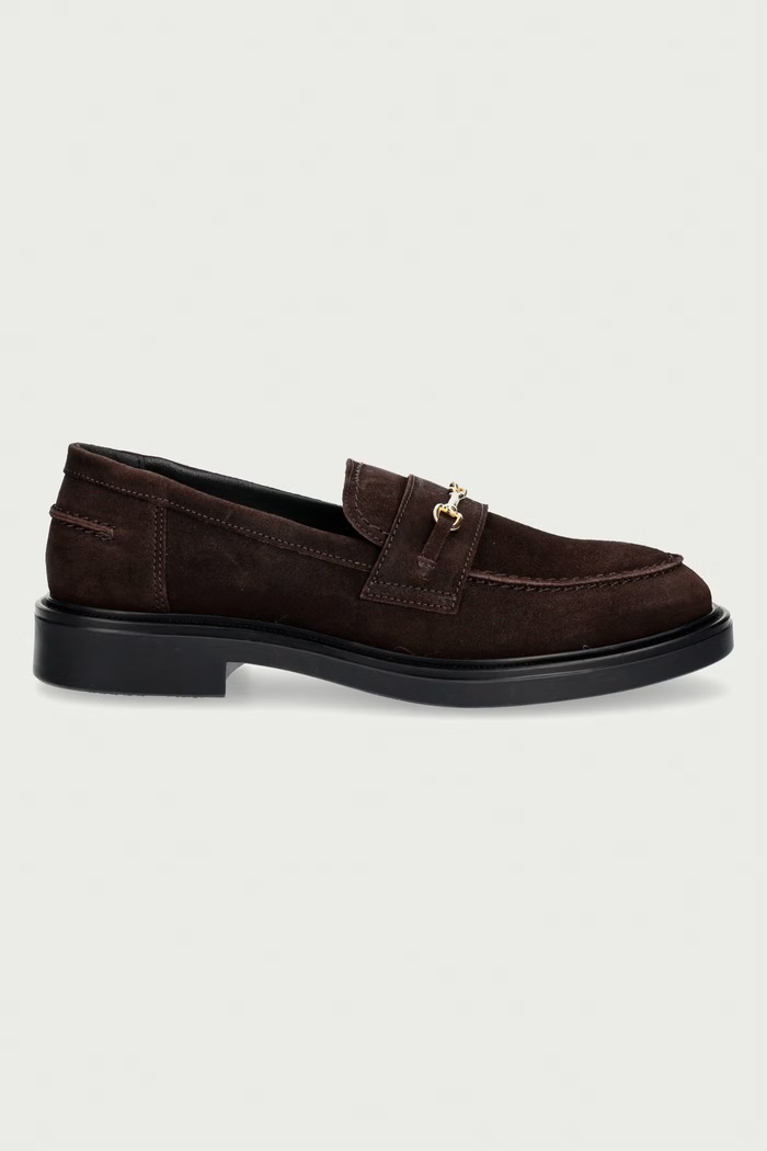 Steve Madden Mokasyny damskie zamszowe Resta 11005792.880 brązowy AW26