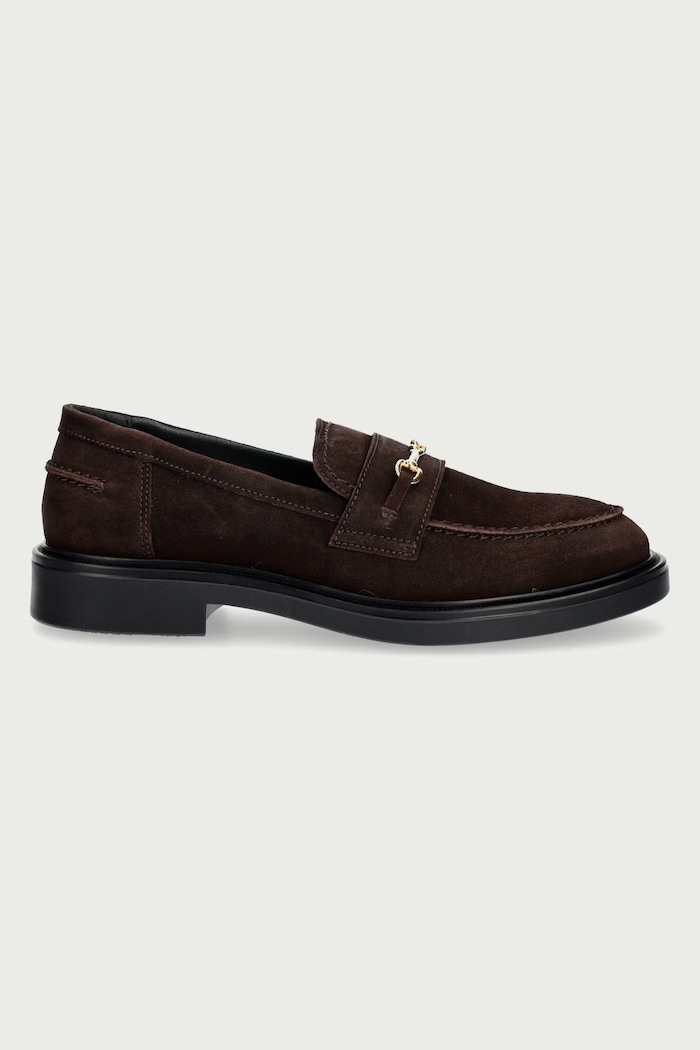 Steve Madden Mokasyny damskie zamszowe Resta 11005792.880 brązowy AW26