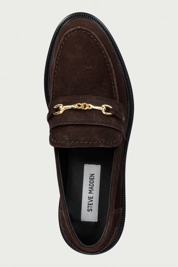 Mokasyny damskie zamszowe Resta Steve Madden 11005792.880 brązowy