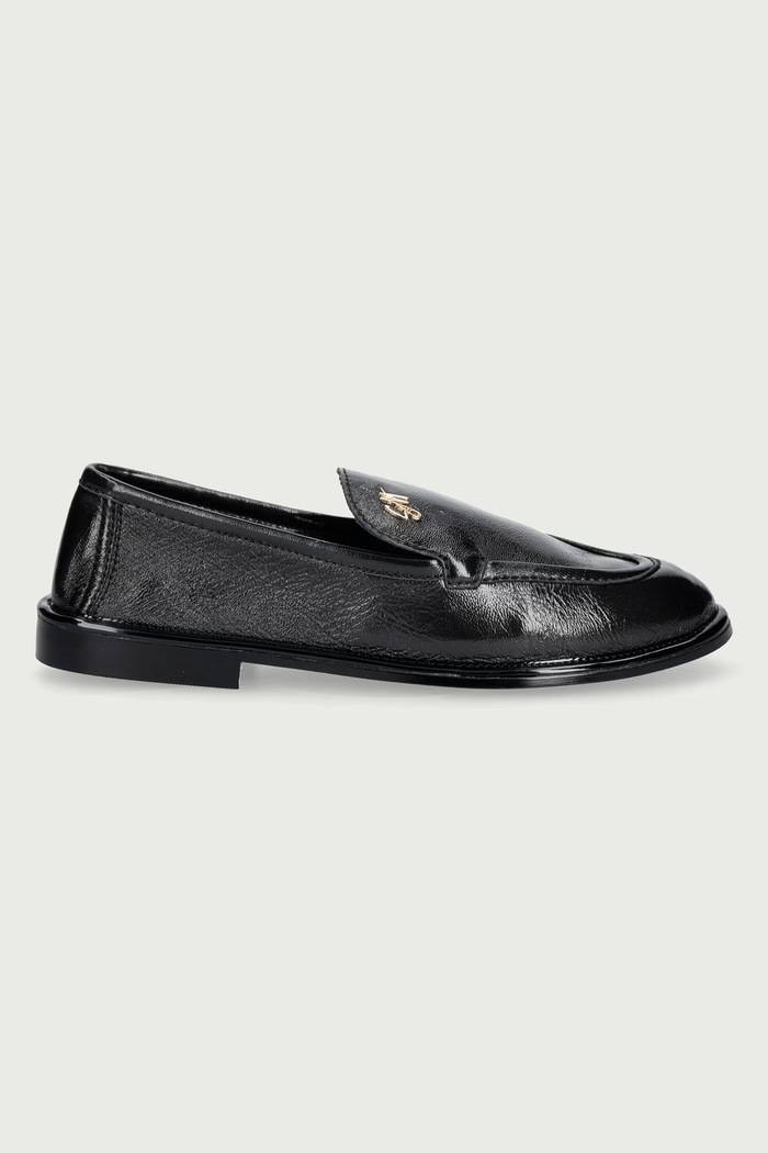 Steve Madden Mokasyny damskie skórzane Chapters 11005783.0BL czarny AW26