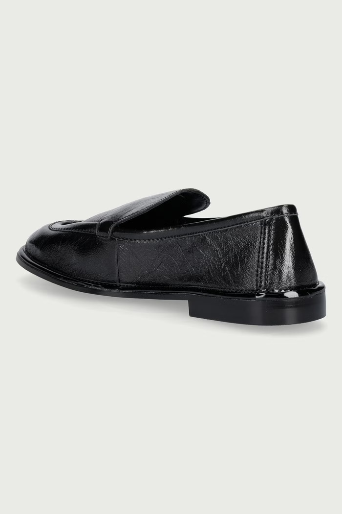 Obuwie Steve Madden Mokasyny damskie skórzane Chapters 11005783.0BL czarny
