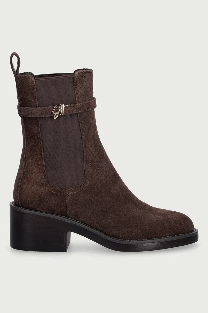 Steve Madden Sztyblety damskie zamszowe Charity-SM 11005782.880 brązowy AW26