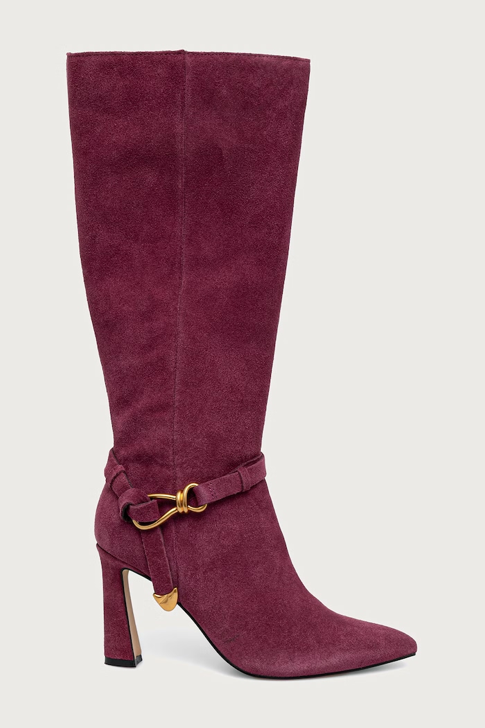 Steve Madden Kozaki damskie zamszowe Sirrens 11004776.DYQ bordowy AW26
