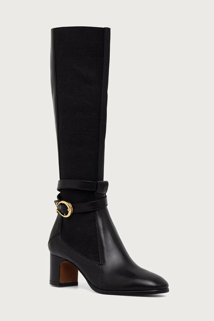 Pollini Kozaki damskie czarny PA26075C0PPA0000