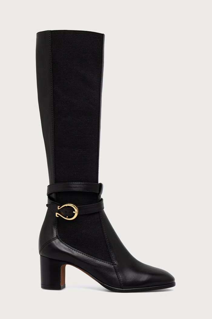 Pollini Kozaki damskie PA26075C0PPA0000 czarny AW26