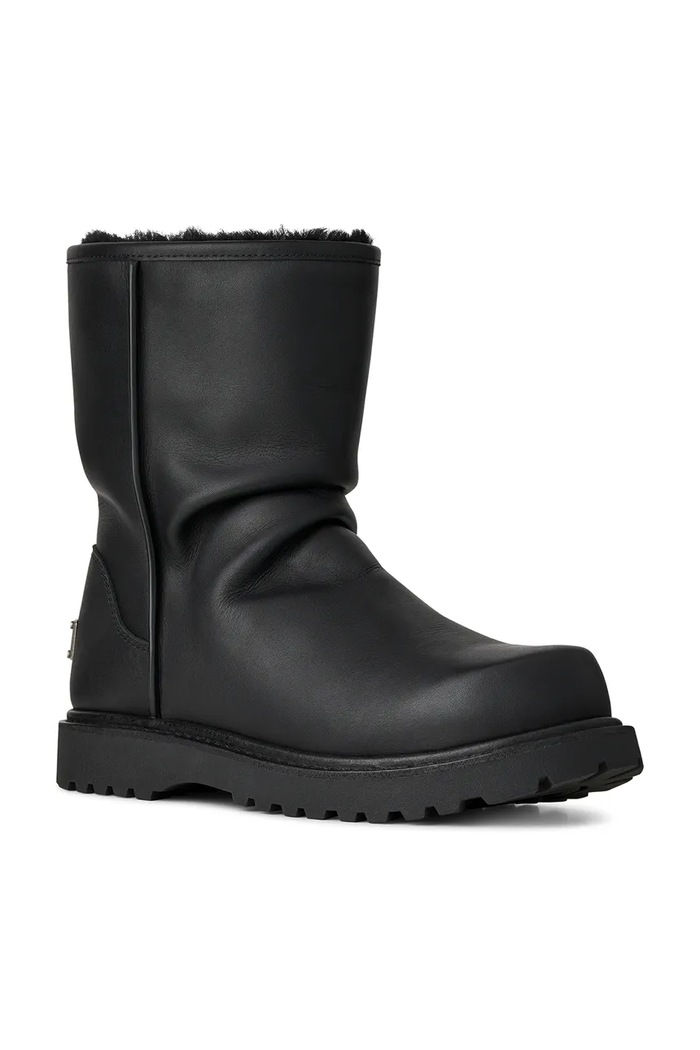 UGG Ugg x Willy Chavarria śniegowce damskie skórzane 1186776.BLK czarny AW26