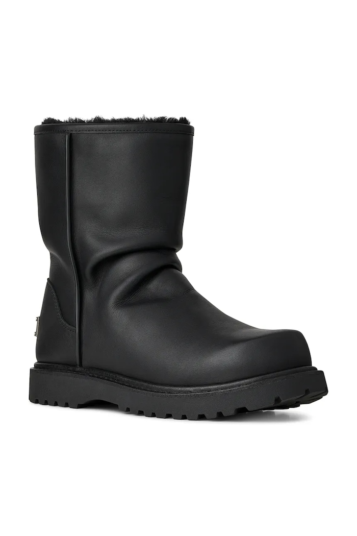 UGG Ugg x Willy Chavarria śniegowce damskie skórzane 1186776.BLK czarny AW26