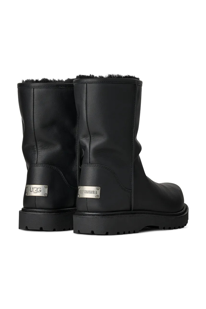 Obuwie UGG Ugg x Willy Chavarria śniegowce damskie skórzane 1186776.BLK czarny