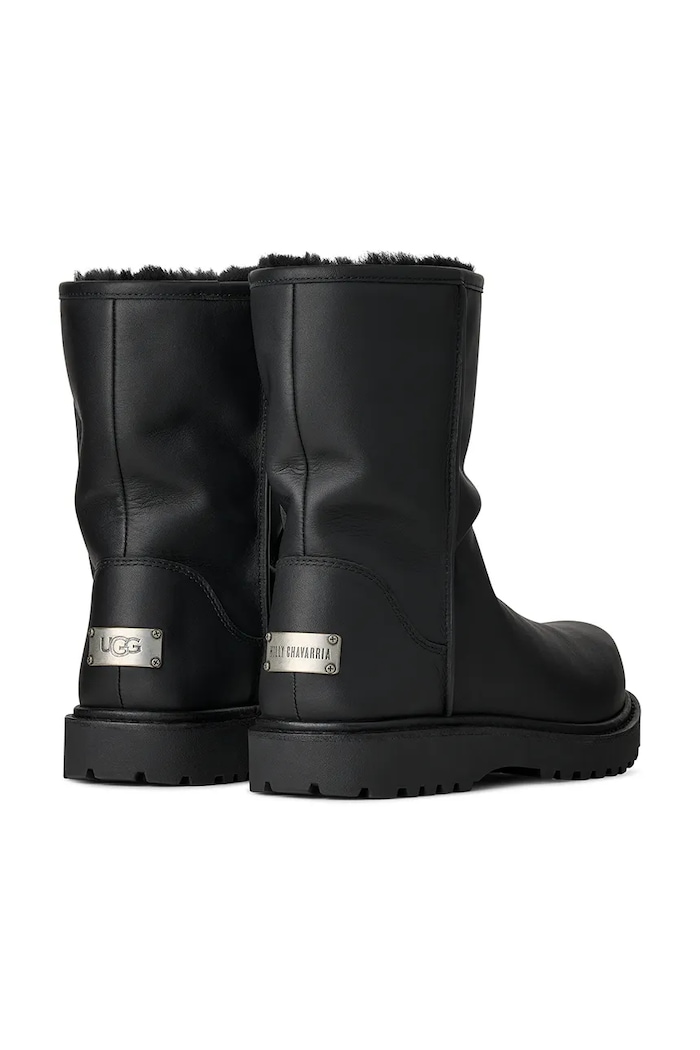 Obuwie UGG Ugg x Willy Chavarria śniegowce damskie skórzane 1186776.BLK czarny