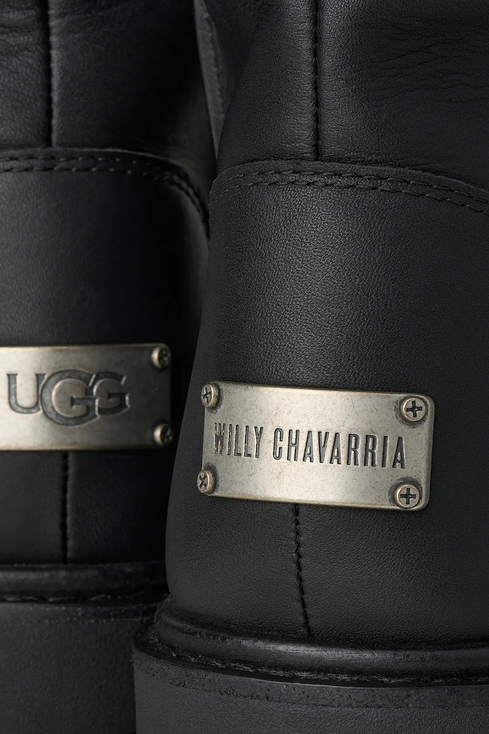 UGG Ugg x Willy Chavarria śniegowce damskie skórzane 1186776.BLK